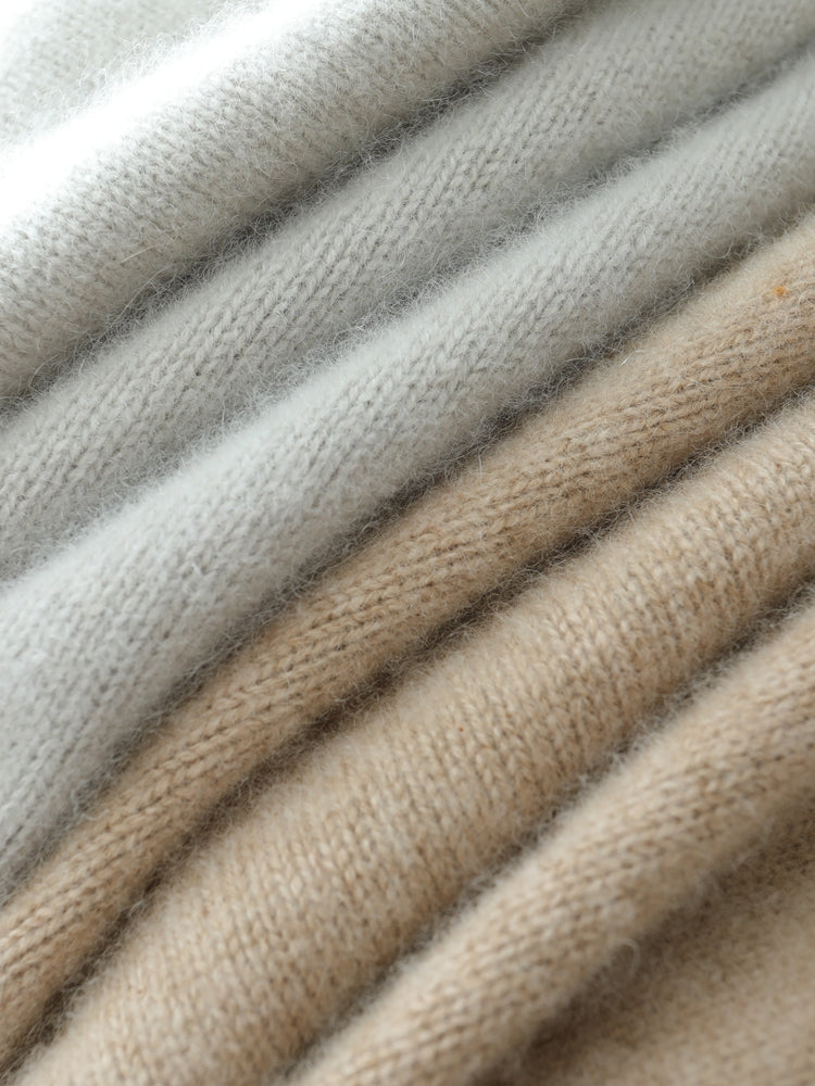 Vestido de cachemira de lujo y acogedor