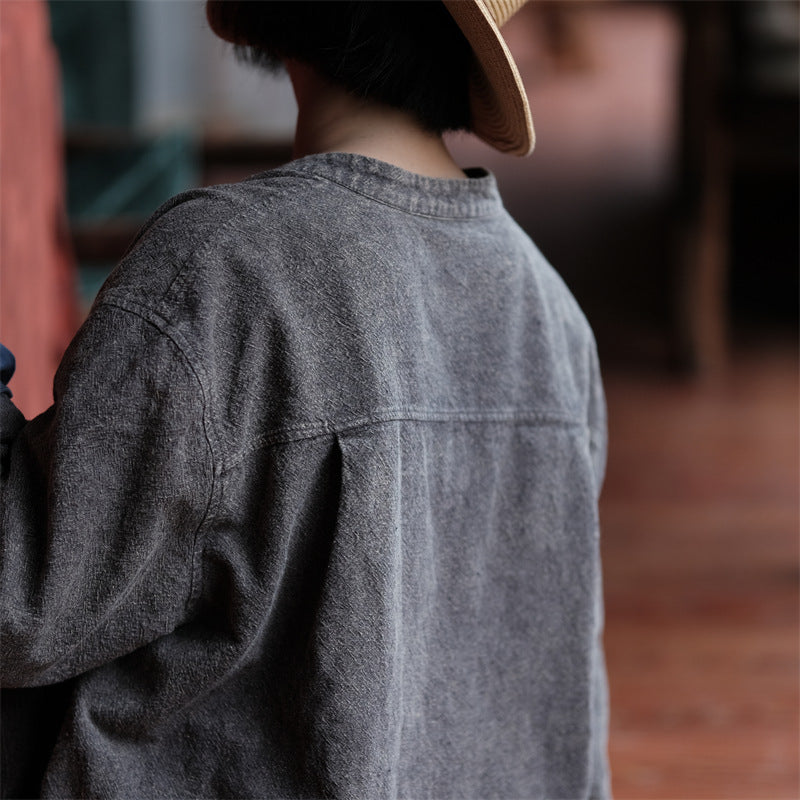 Abrigo de lino y algodón Vintage Grace