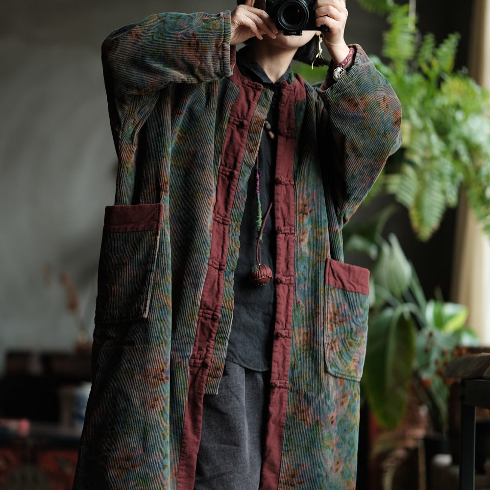 Fernwood Floral Corduroy Parka