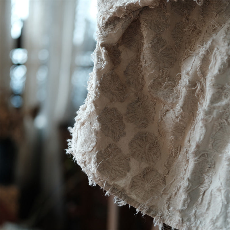 Blusa de patchwork color crudo