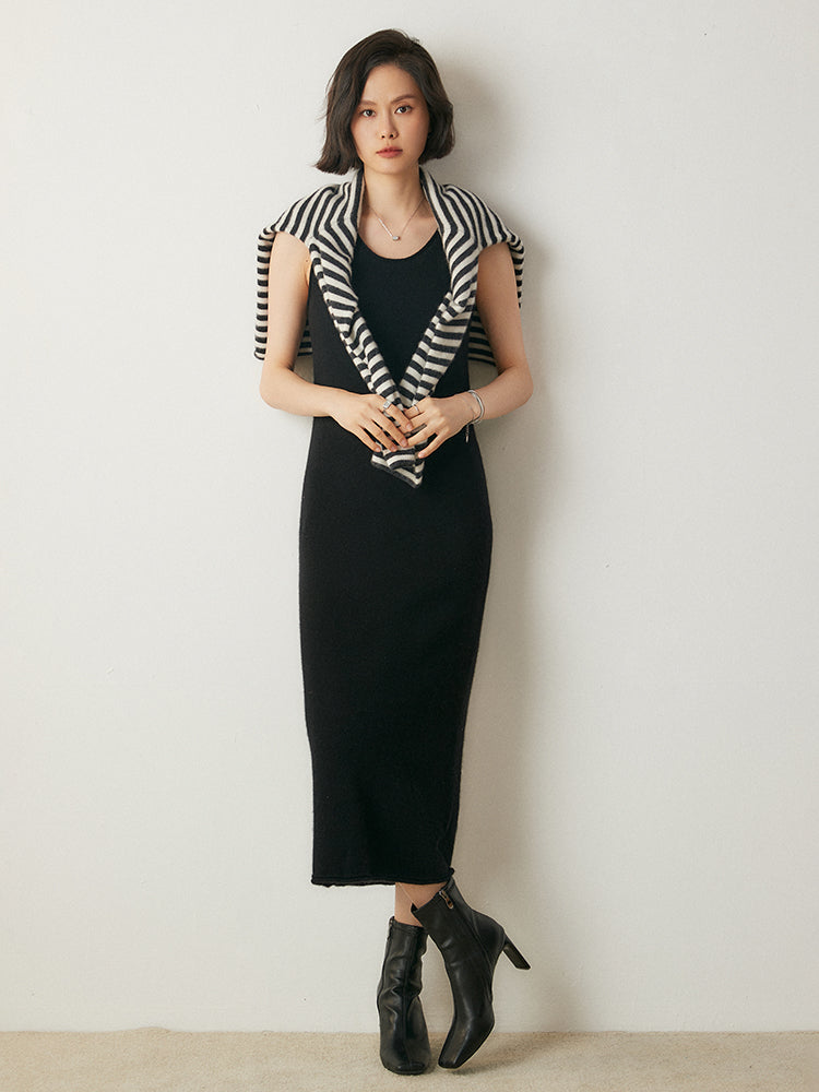 Vestido de cachemira de lujo y acogedor