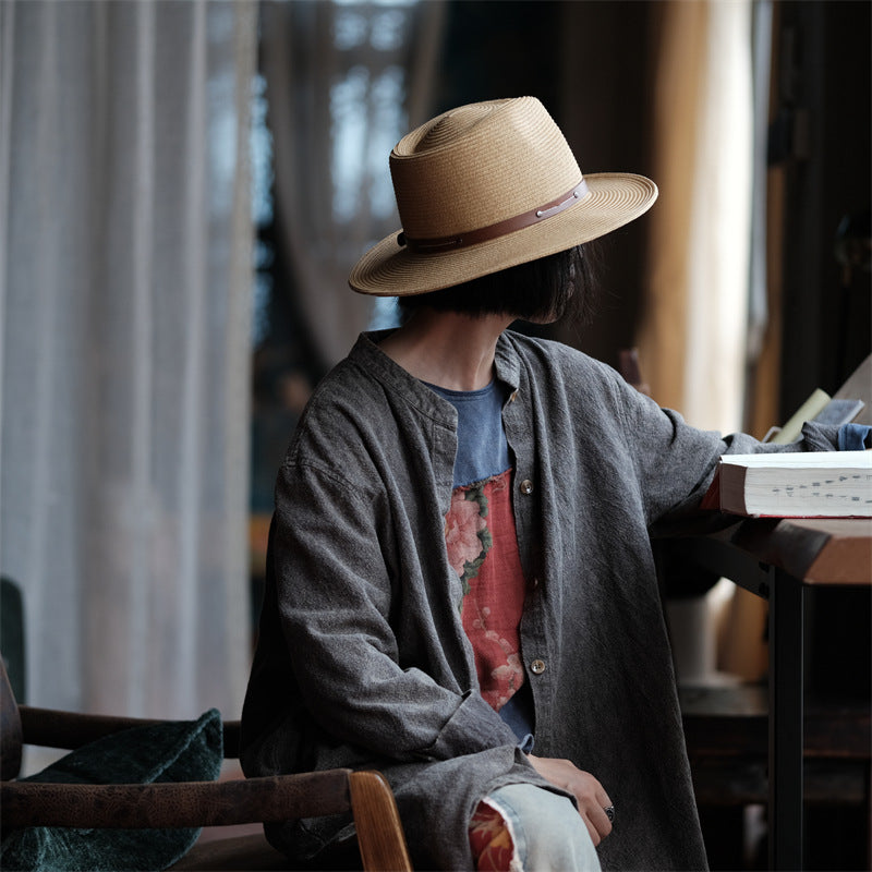 Abrigo de lino y algodón Vintage Grace