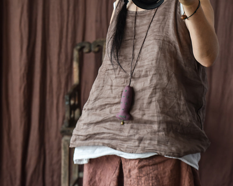 Camisola de lino vintage Bluz