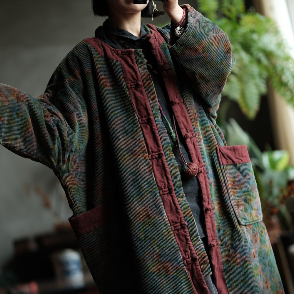 Fernwood Floral Corduroy Parka