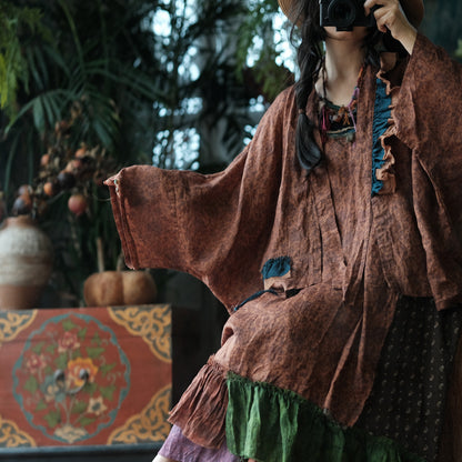 Siena Floral Linen  Kimono