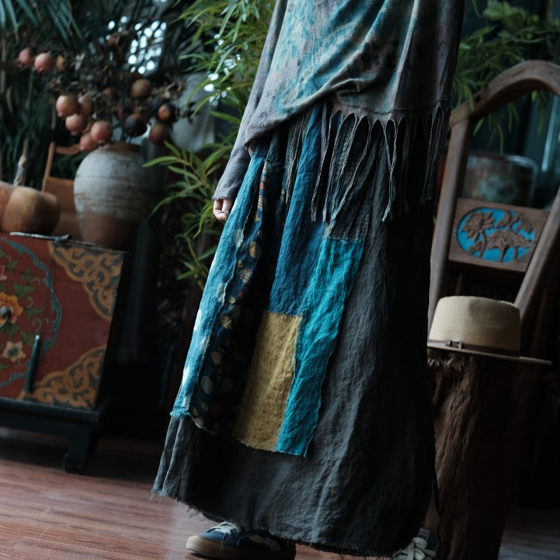 Indigo Nomad Plant-Dyed Cotton Blouse