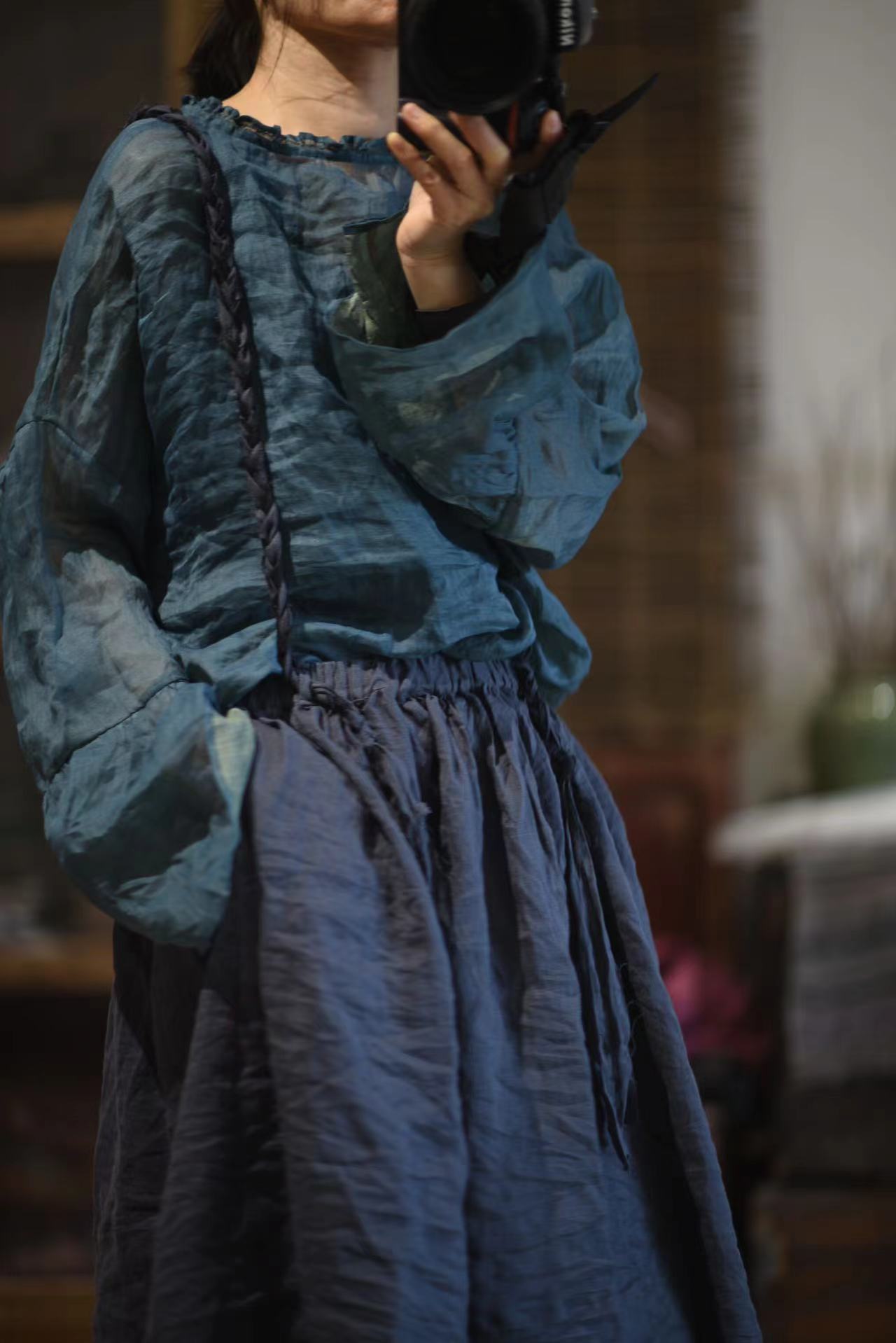 Blusa con volantes Rami