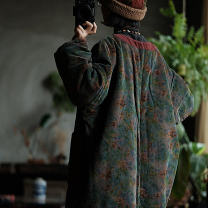 Fernwood Floral Corduroy Parka