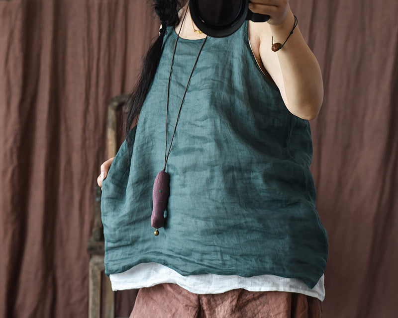 Camisola de lino vintage Bluz