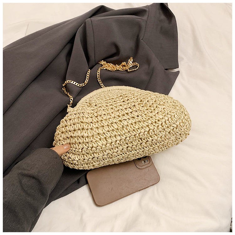 Bolso bandolera de paja tejida Palma