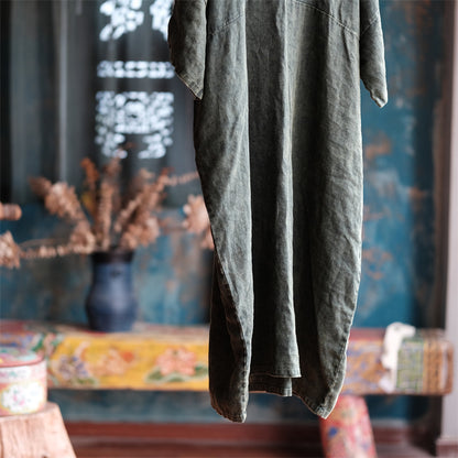 Vestido túnica de lino "Vintage Aura"