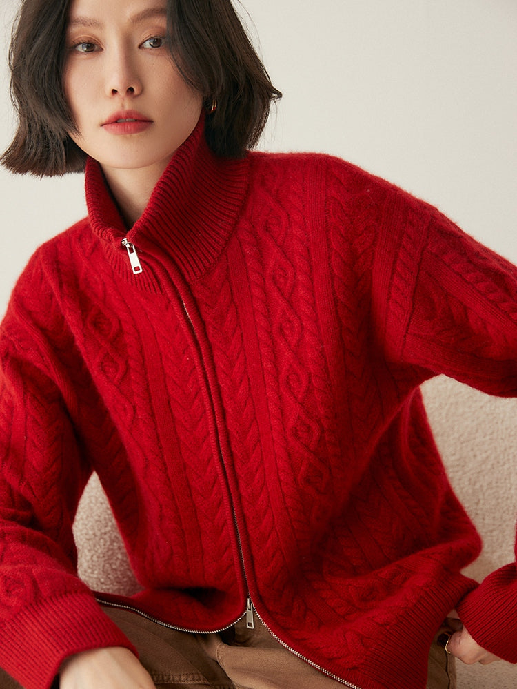 Cárdigan de mezcla de cachemira Heritage