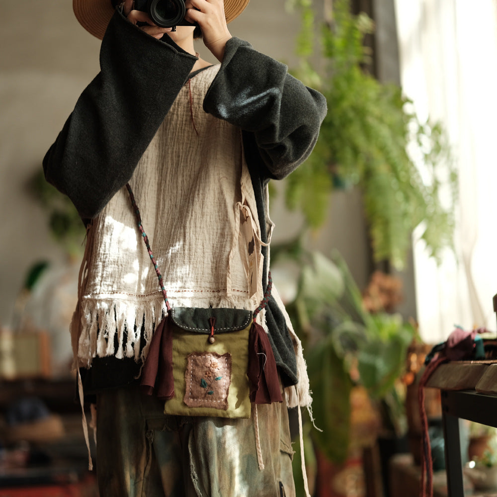 Blusa de lino Boho Breeze