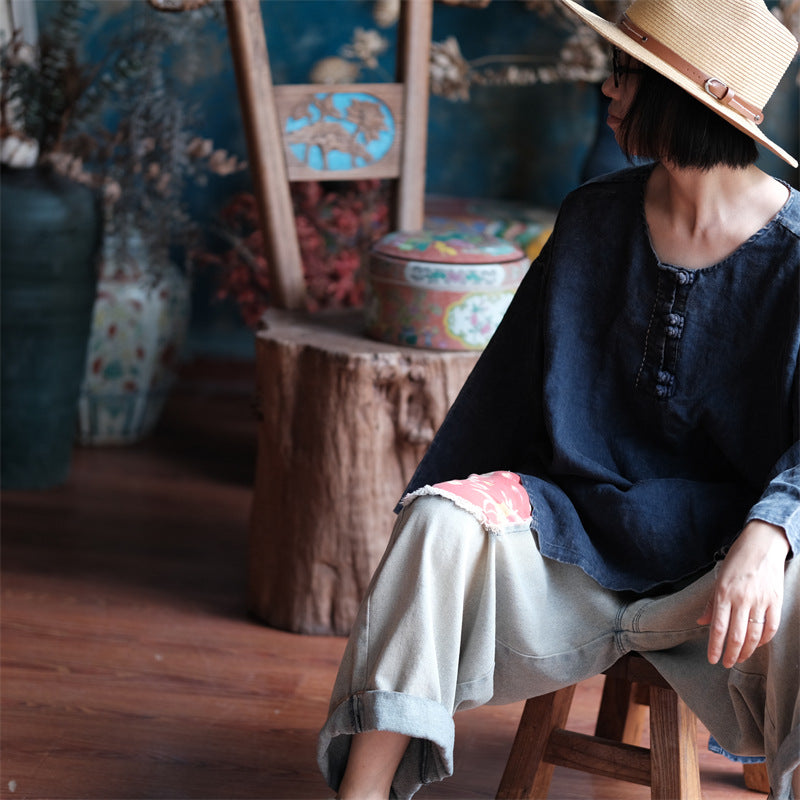 Women's Oversized Vintage Breeze Linen Shirt – Lightweight and Breathable