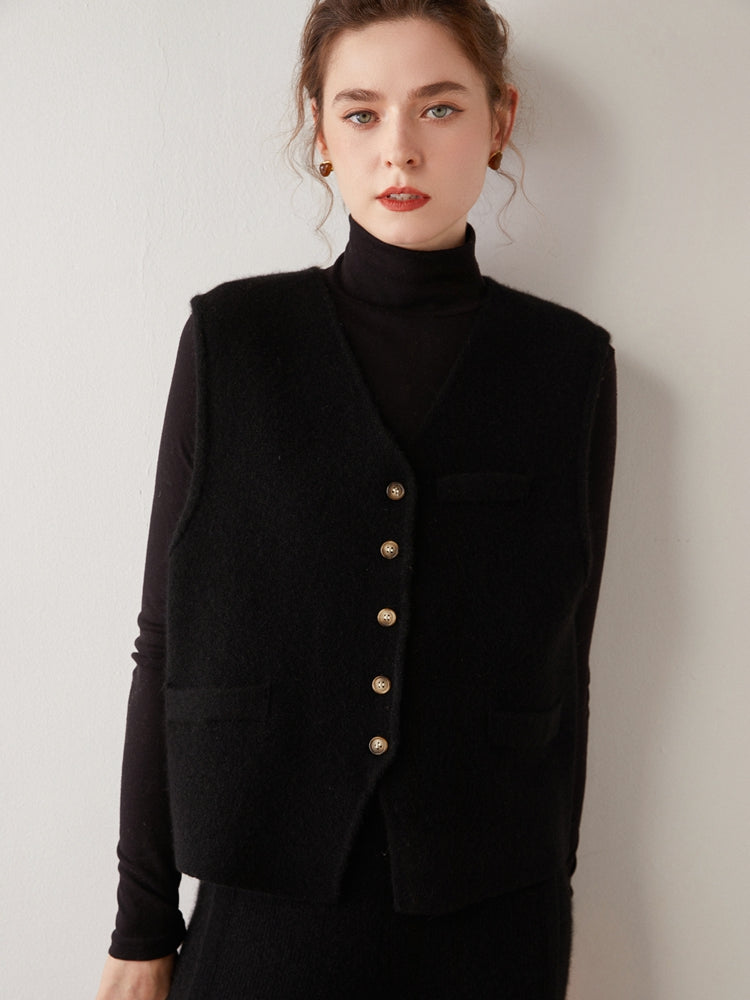 Chaleco de cachemira noble