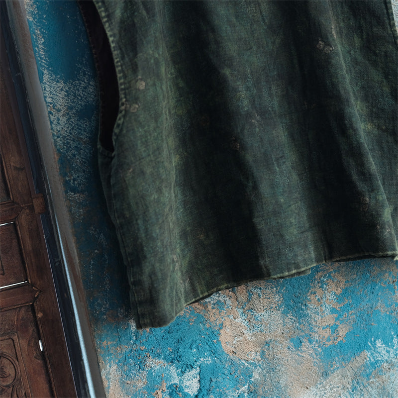 Chaleco floral vintage