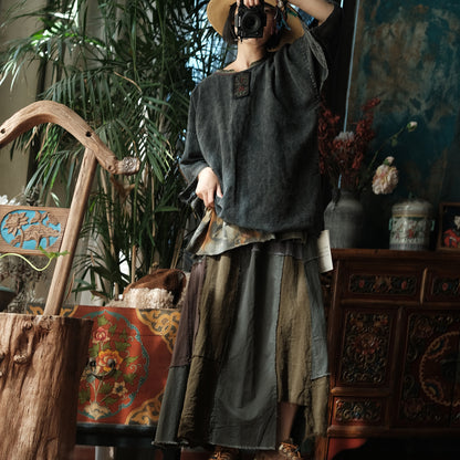 Blusa de Lino Medianoche