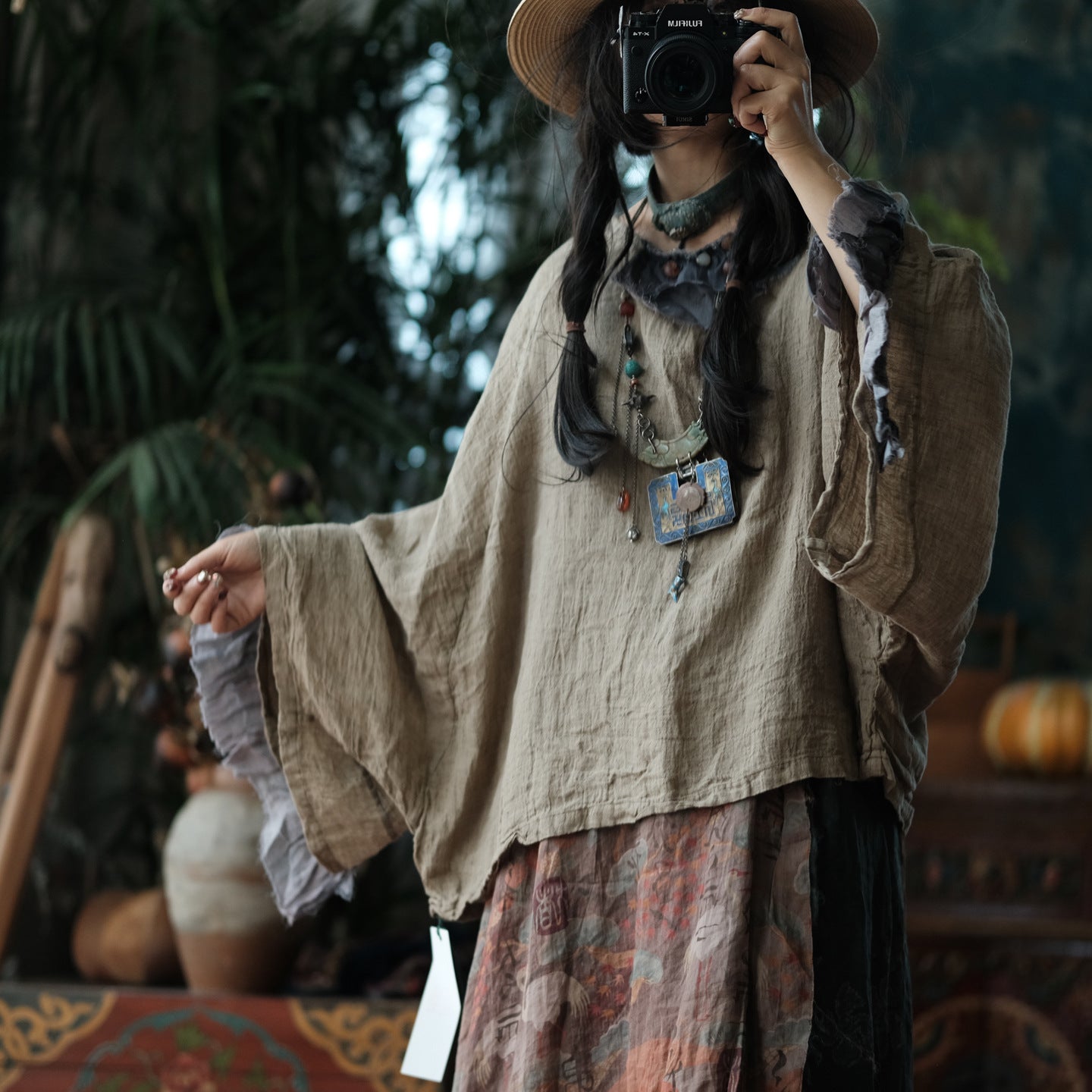 Heritage Linen Patchwork Blouse