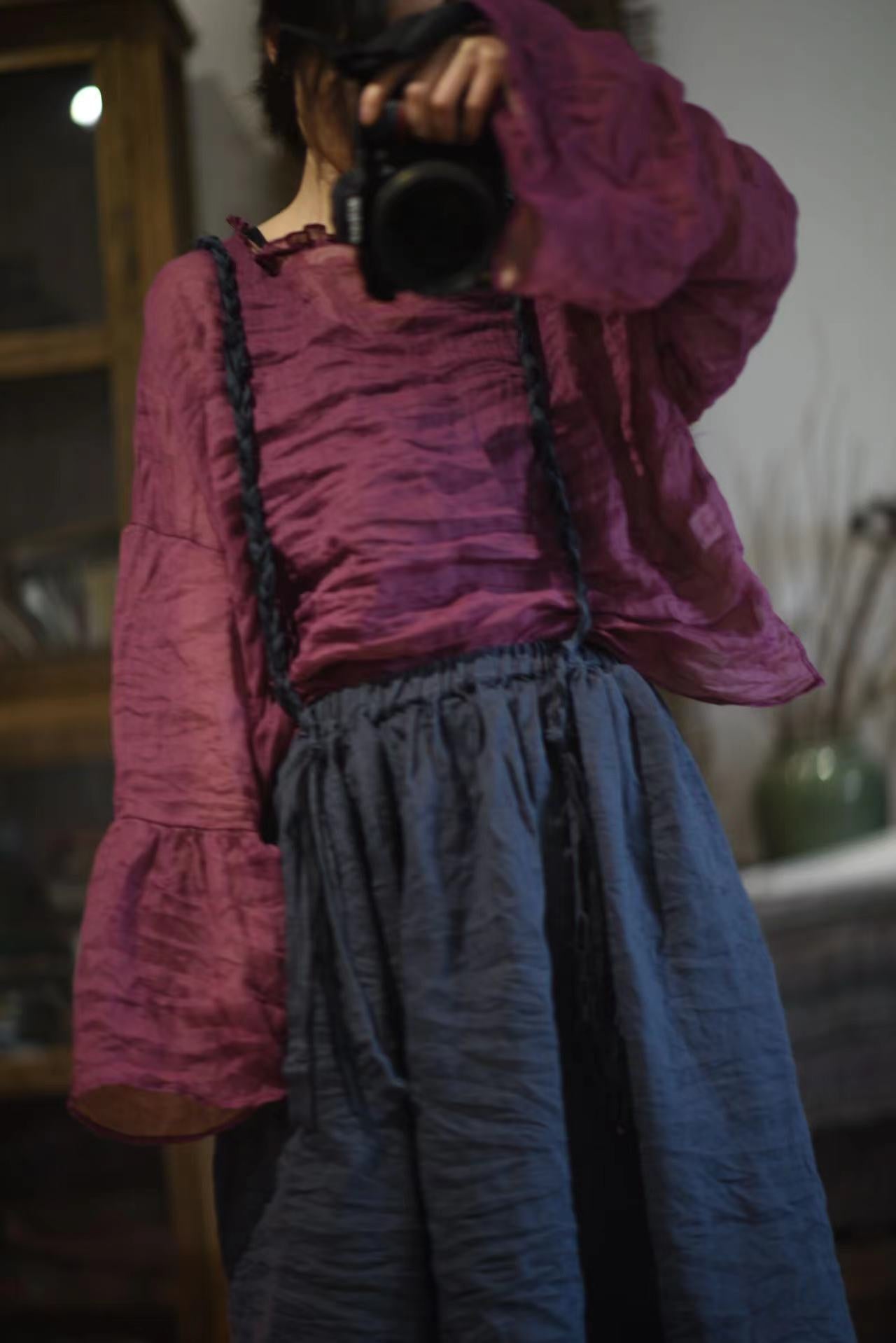 Blusa con volantes Rami