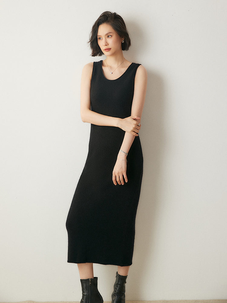 Vestido de cachemira de lujo y acogedor