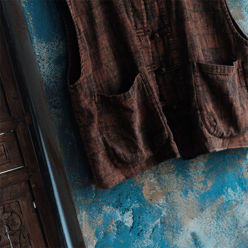 Chaleco floral vintage