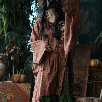 Siena Floral Linen  Kimono