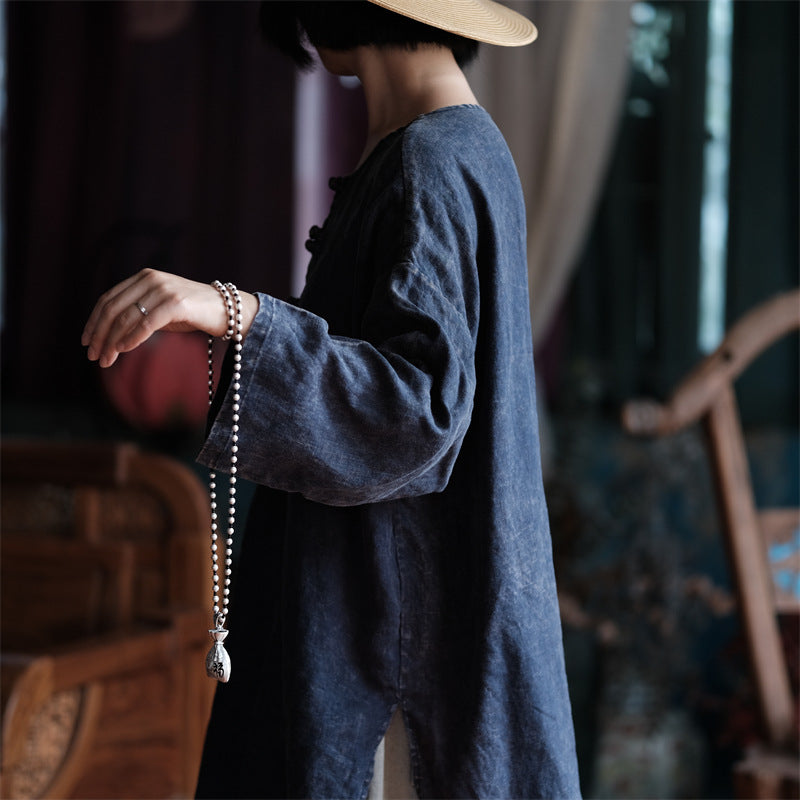 Women's Oversized Vintage Breeze Linen Shirt – Lightweight and Breathable