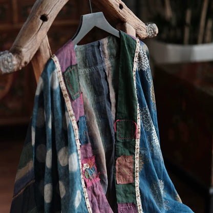 Sora Vintage Floral Ramie Kimono