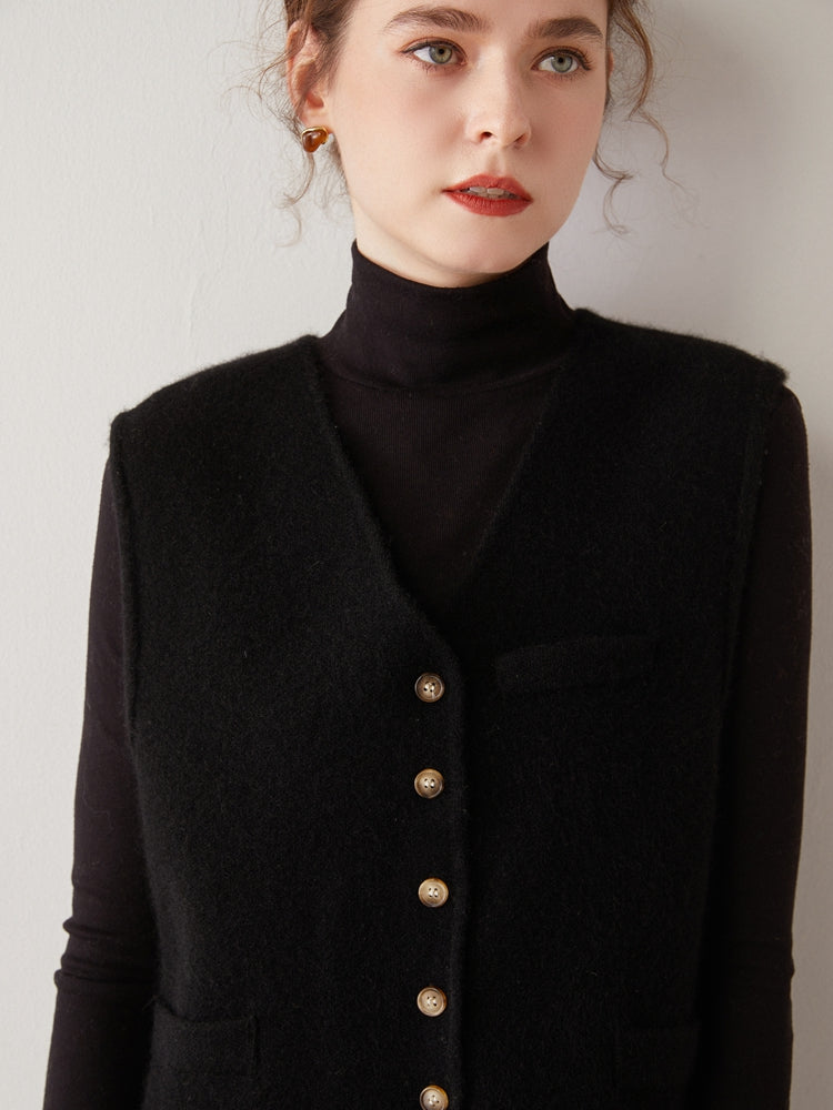 Chaleco de cachemira noble