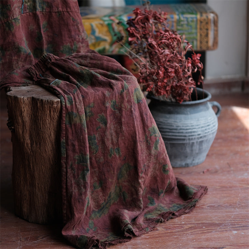 Falda de lino Vintage Breeze