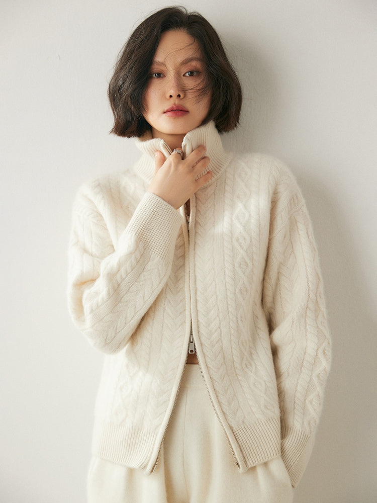 Cárdigan de mezcla de cachemira Heritage