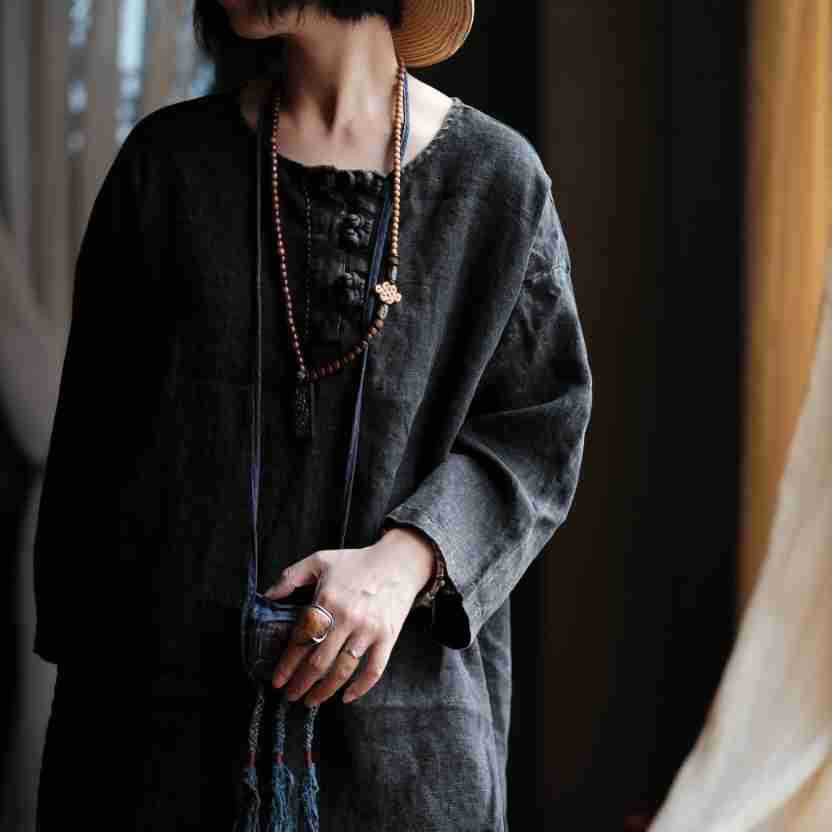 Women's Oversized Vintage Breeze Linen Shirt – Lightweight and Breathable