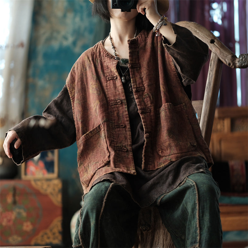 Chaleco floral vintage