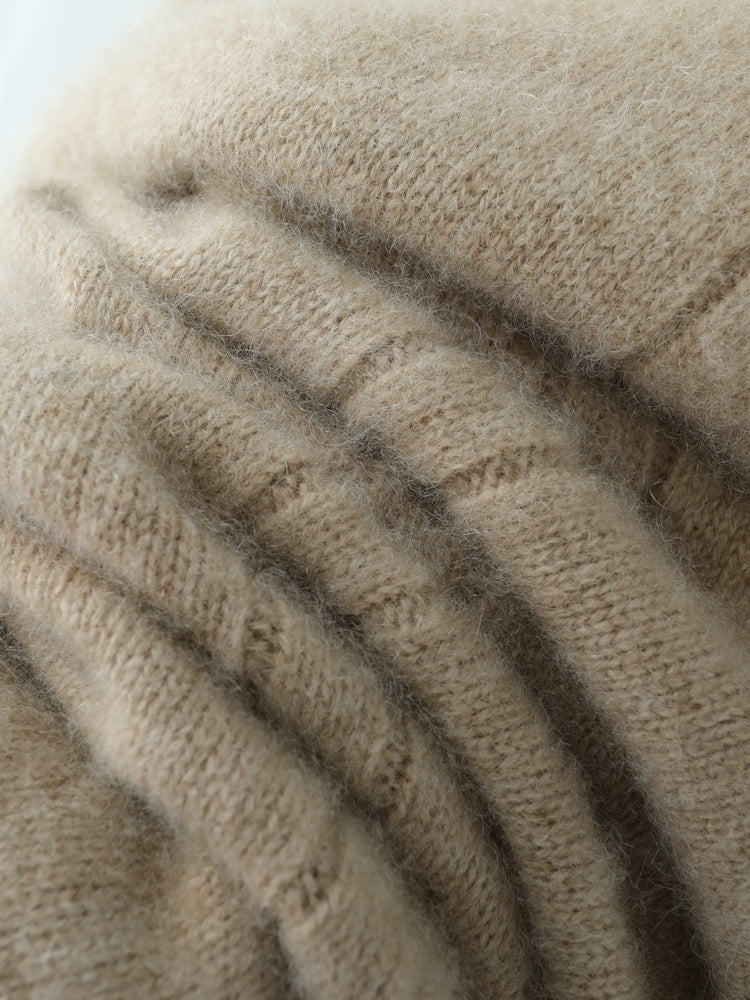 Vestido de cachemira de lujo y acogedor