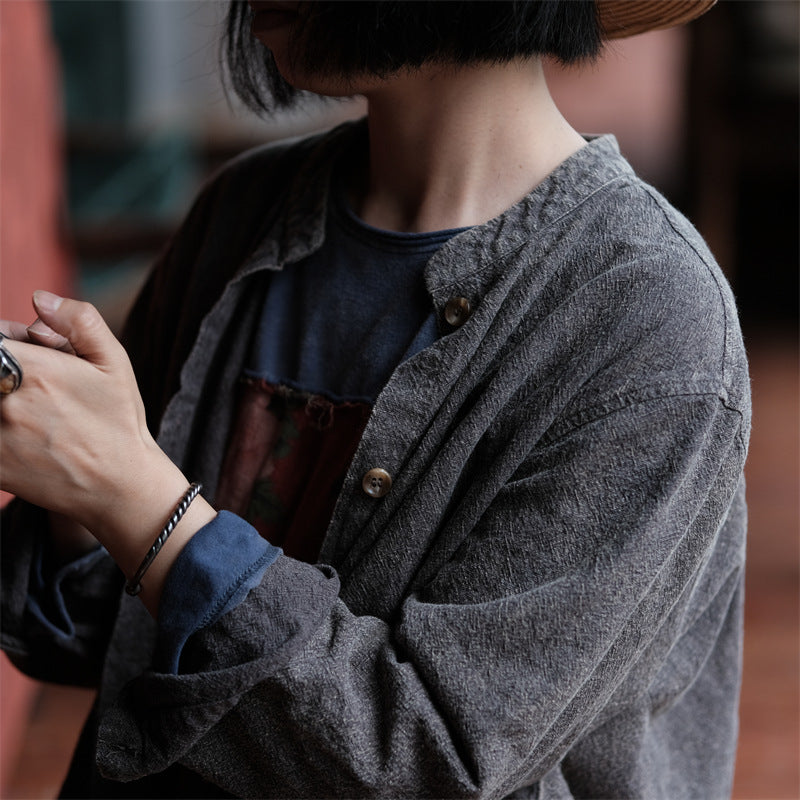 Abrigo de lino y algodón Vintage Grace