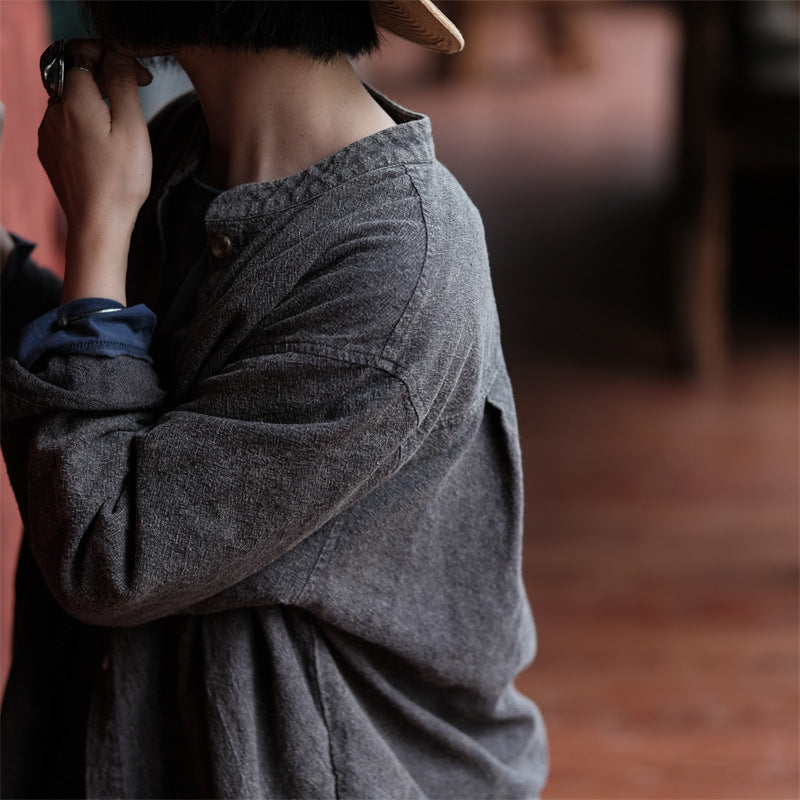 Abrigo de lino y algodón Vintage Grace