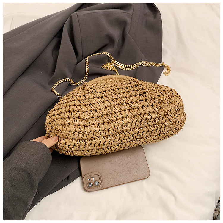 Bolso bandolera de paja tejida Palma