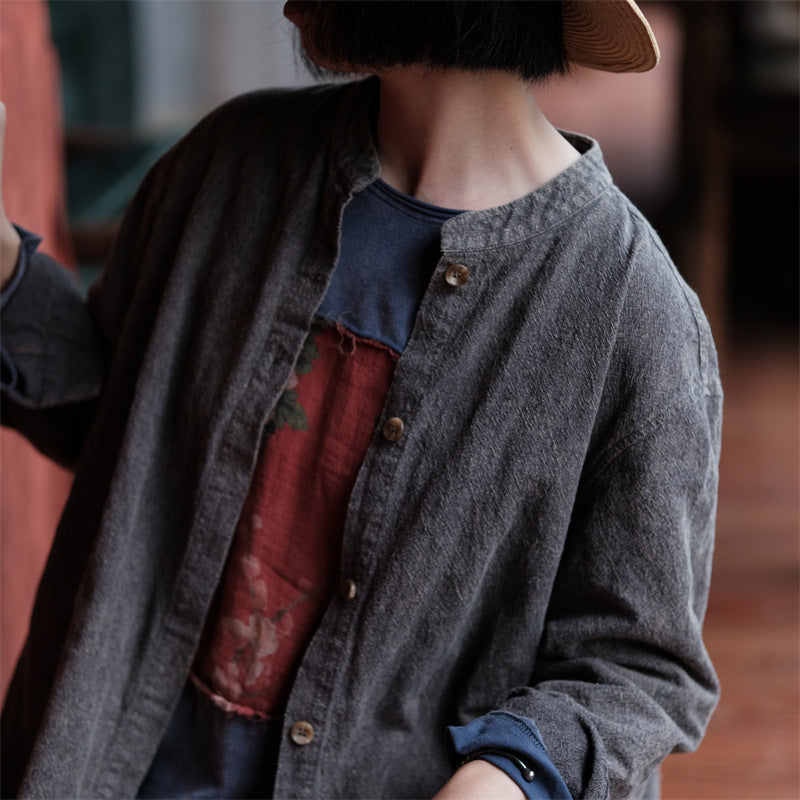 Abrigo de lino y algodón Vintage Grace