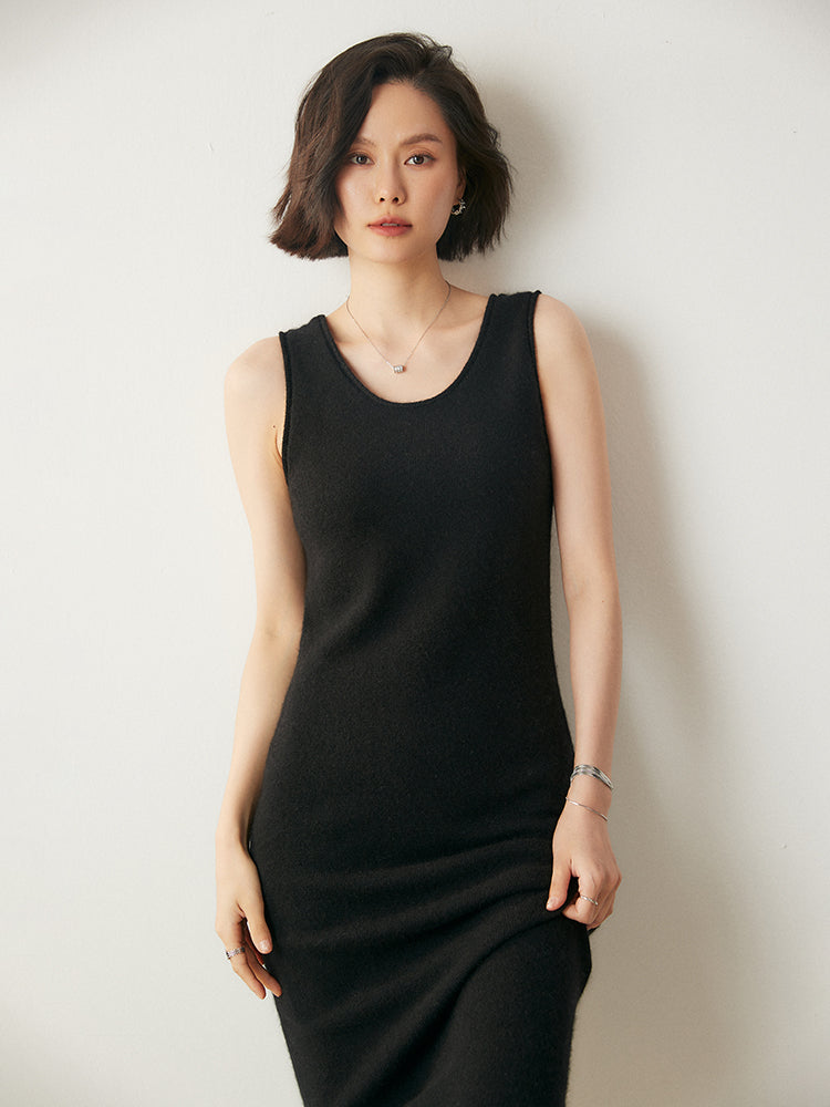 Vestido de cachemira de lujo y acogedor