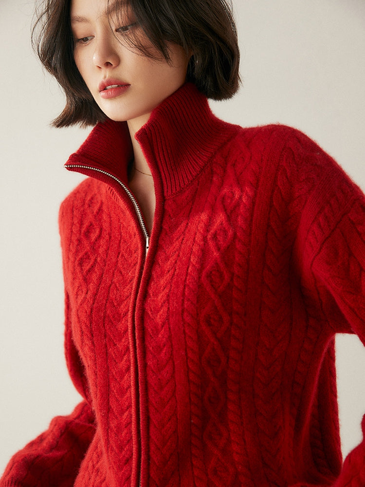 Cárdigan de mezcla de cachemira Heritage