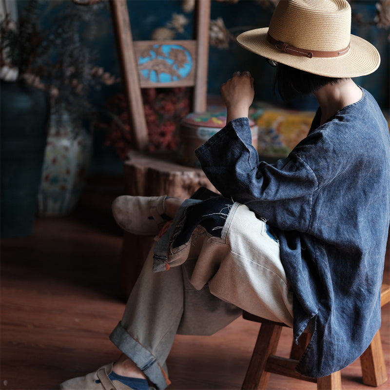 Women's Oversized Vintage Breeze Linen Shirt – Lightweight and Breathable