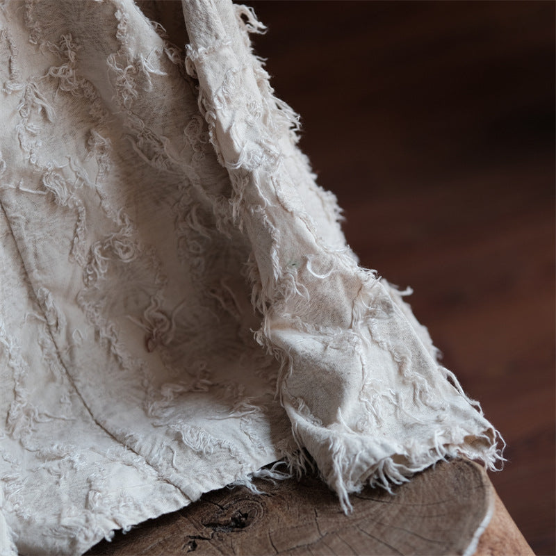 Blusa de patchwork color crudo