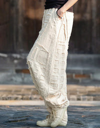 Linen and Ramie Harem Pants – Bohemian Style, Loose Summer Cut