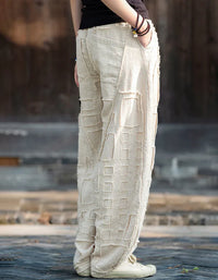 Linen and Ramie Harem Pants – Bohemian Style, Loose Summer Cut
