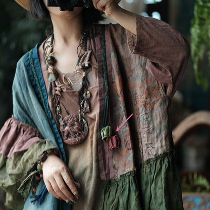 Kyoto Patchwork Ramie Blouse 2