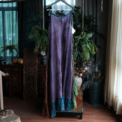 Sienna Patchwork Ramie Dress