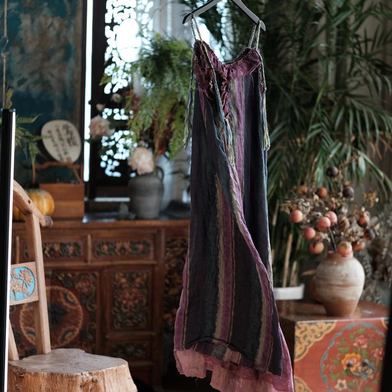 Vesper Raw-Edge Ramie Maxi Dress – view 15